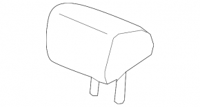 Rear center headrest for Honda Accord 16-17, gray cloth