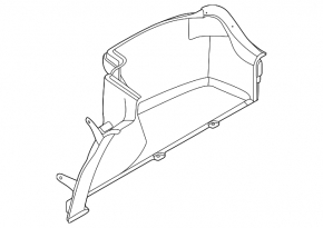 Arch trim right Hyundai Sonata 20-22 black