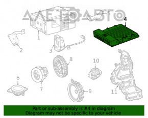 Toyota Highlander 20-22 JBL Audio Amplifier for 8" Display