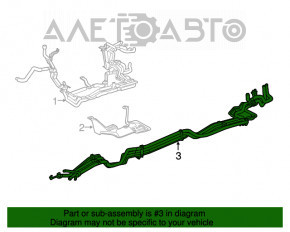 Air conditioning pipe rear row Toyota Highlander 14-16 rear part, air conditioning pipes are broken