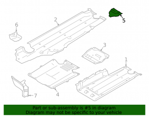 Front right underbody protection for Porsche Macan 16-26 small
