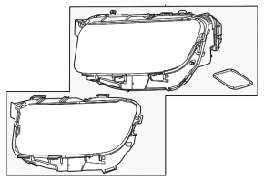 Mercedes X247 GLB 20-26 LED adaptive left front headlight with seal