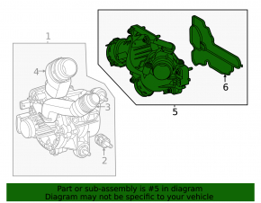 Thermostat housing assembly Mercedes C-class W206 300 22-25 2.0