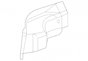 The counter part of the rear door lock, right Mercedes Metris W447 16-23
