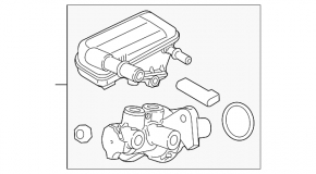Master brake cylinder with reservoir Ford Fiesta 11-19