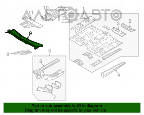 Metal wiper pan for Mazda CX-7 06-09