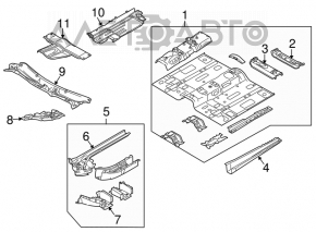 Metal wiper pan for Mazda CX-7 06-09
