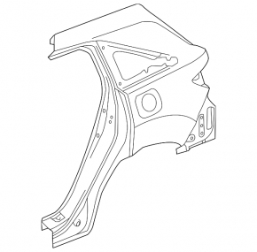 Rear left wing Acura RDX 13-18