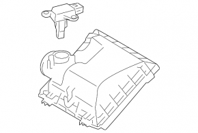 Lexus CT200h 11-17 Air Filter Housing Upper Cover Without Flow Meter