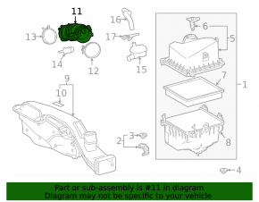 Air duct for Lexus ES250 22- manifold