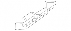 Upper radiator deflector Infiniti QX50 19-20