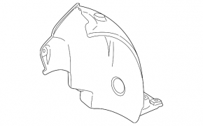 Front left rear fender liner for Mercedes S-class W221
