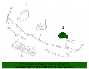 Volvo XC60 22-25 Rear Bumper Parking Sensor