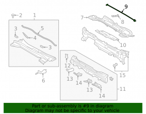 Front strut bar Lexus UX200 UX250h 19-