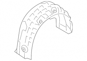 Front left fender liner for Audi A7 19-25