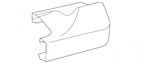 Rear left sill plug for Toyota Land Cruiser 2008-2021