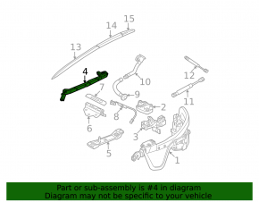 Convertible roof hinge left BMW 4 F33 14-20 convertible