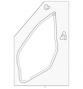 Front left door seal Subaru XV Crosstrek 13-17