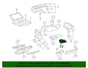 Foam for spare wheel GS300 GS350 GS430 GS450h 06-11