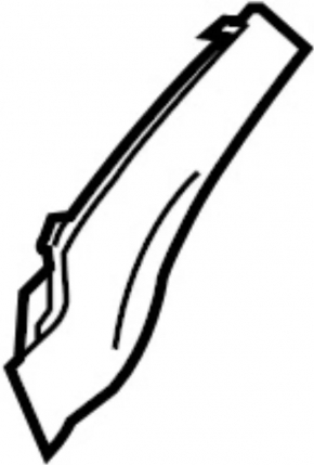 Windscreen wiper seal right Infiniti G25 G35 G37 4d 07-15