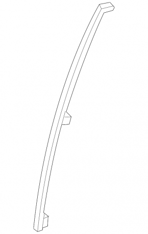 Rear left door glass guide Toyota Rav4 19-