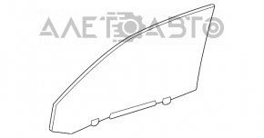 Front left door glass for Toyota Highlander 2013