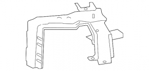 Battery mounting bracket for the Toyota Rav4 16-18 hybrid