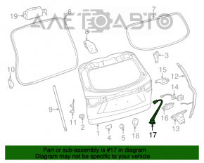 Toyota Highlander 14-19 Tailgate Close Button