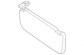 Right visor for Kia EV6 22-24 black