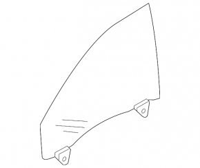 Front right door glass for Audi A4 B8 08-16
