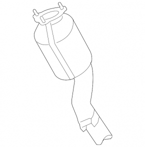 Intake pipe with catalytic converter right second Porsche Cayenne 958 11-17 4.8 Turbo