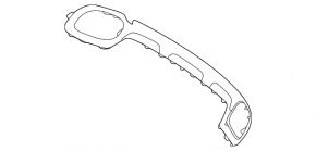 Rear Bumper Lip Cover Mercedes W167 GLE 350 450 20-23 AMG pkg