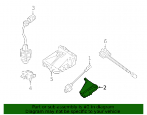 Front view camera bracket for Mercedes GLK-class X204 14-15