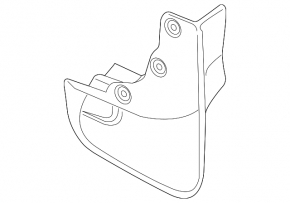 Mudguard front left Ford Escape 13-19 prerest