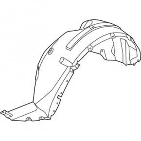 Front left mudguard Ford Explorer 16-19 rest, without plug