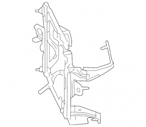 Right intercooler radiator bracket for Lexus LX 22-26