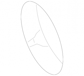 Mercedes W221 Trunk Lid Emblem