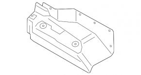 Heat shield muffler rear BMW i3 14-20