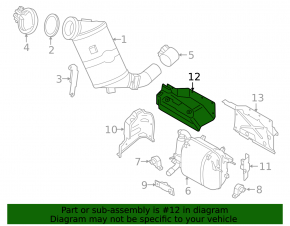 Heat shield muffler rear BMW i3 14-20