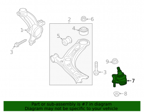Ball joint left VW Passat 20-22