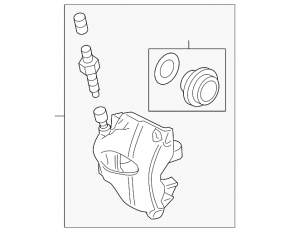 Front right caliper VW Beetle 12-17 2.0T red