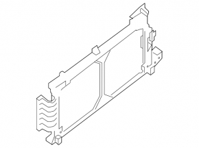 Frame square between radiators Nissan Leaf 13-17 SV SL plastic