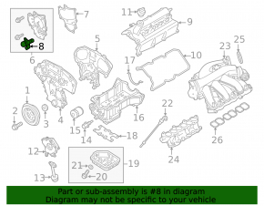 Timing phase regulator left Nissan Pathfinder 13-20 VQ35DE 3.5