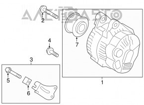 Generator Kia Soul 14-19 2.0