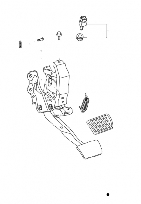 Brake pedal Lexus NX200t NX300 NX300h 15-21