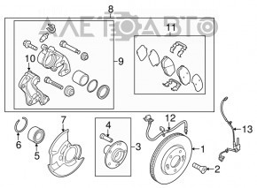 Brake Disc Cover Front Left Hyundai Elantra UD 11-12