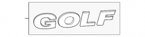 VW Golf 15-21 Tailgate GOLF Emblem