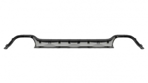 Rear bumper trim lower Jeep Cherokee KL 14-14 for 2 pipes, gray