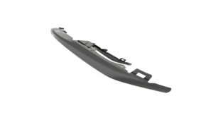Rear bumper trim lower Jeep Cherokee KL 14-14 for 2 pipes, gray