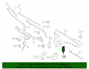 Headlight Washer Motor BMW X5 F15 14-18